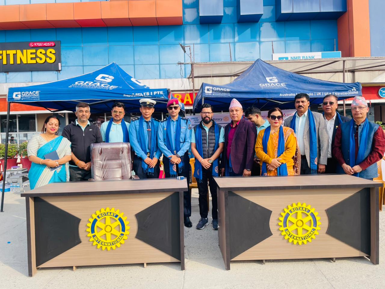 Furniture Distribution & Open Blood Donation on Charter Day