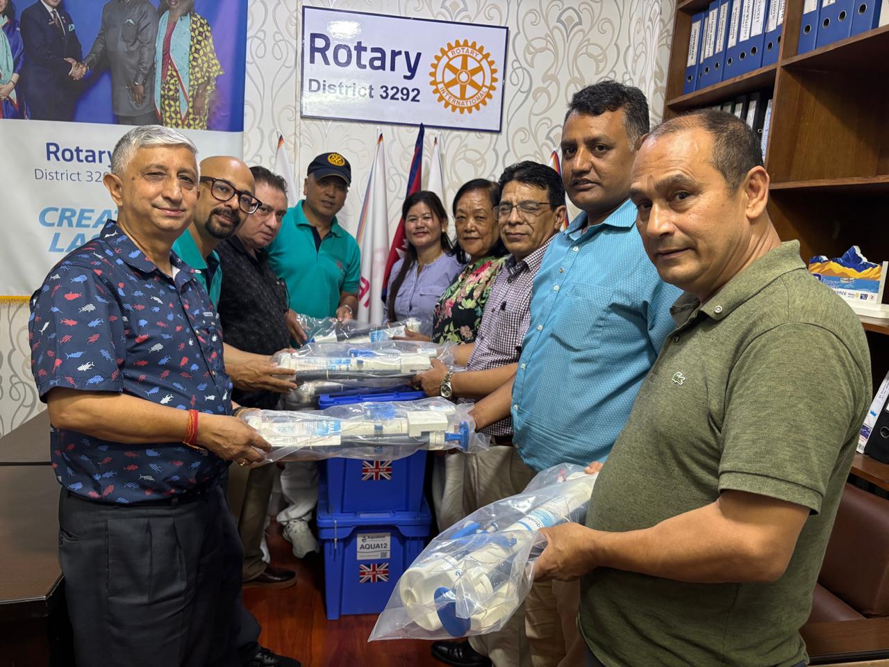 Bhotekoshi-Trishuli Mega Flood (River Tsunami) Relief Materials Handover to RI District, Thapathali, Kathmandu