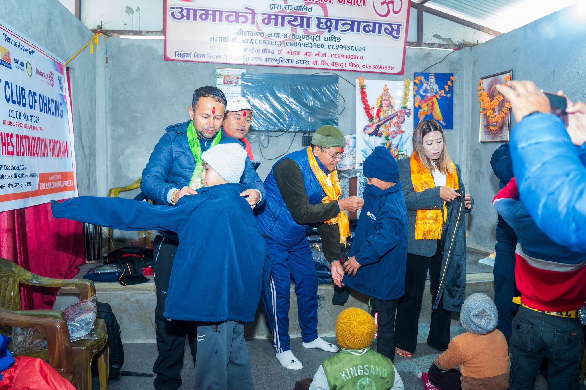 Warm clothes  distribution