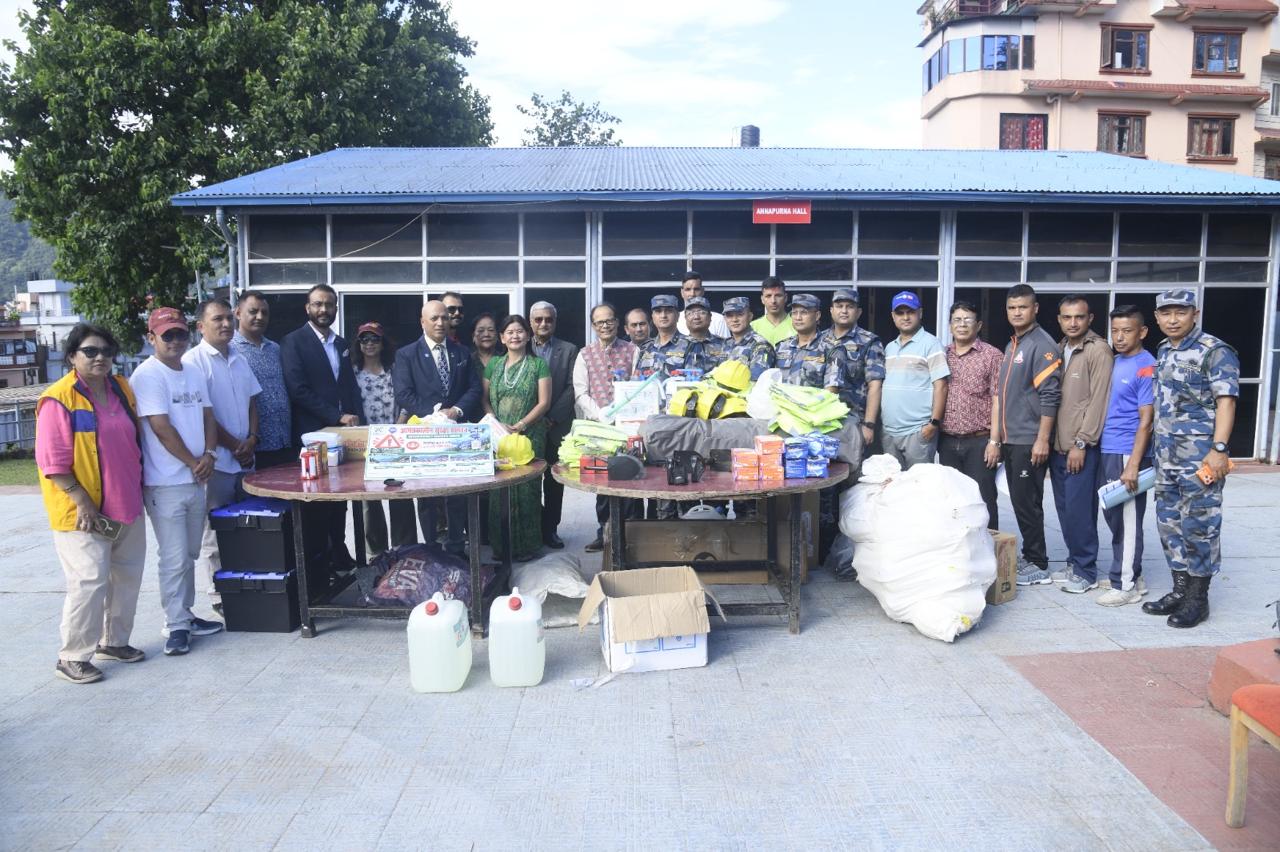 Support to APF Rescue Team / Relief Workers of Bhotekoshi-Trishuli Mega Flood (River Tsunami) at APF HQ, Hulchowk, Kathmandu.
