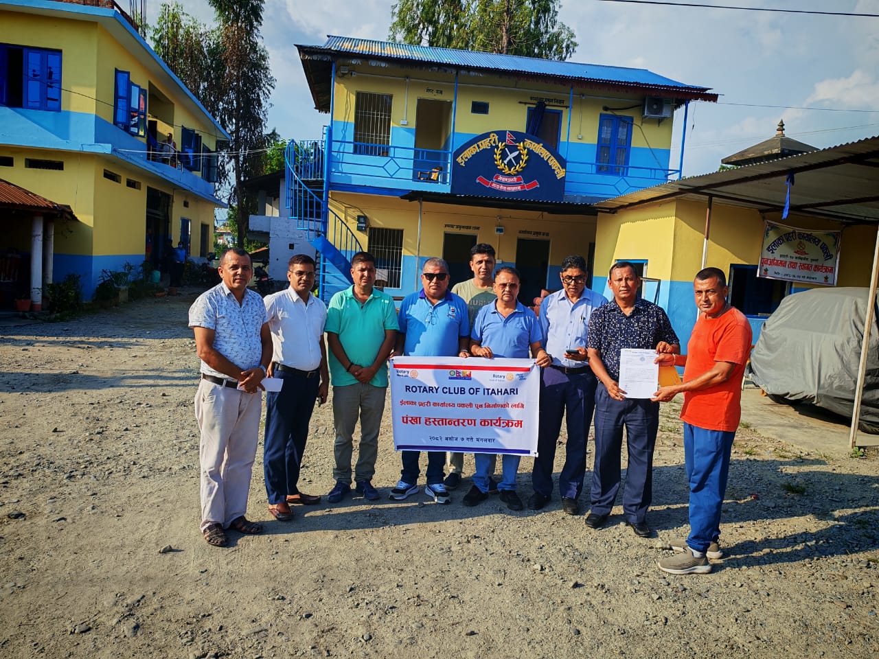 Ceiling Fan Support to Nepal Police