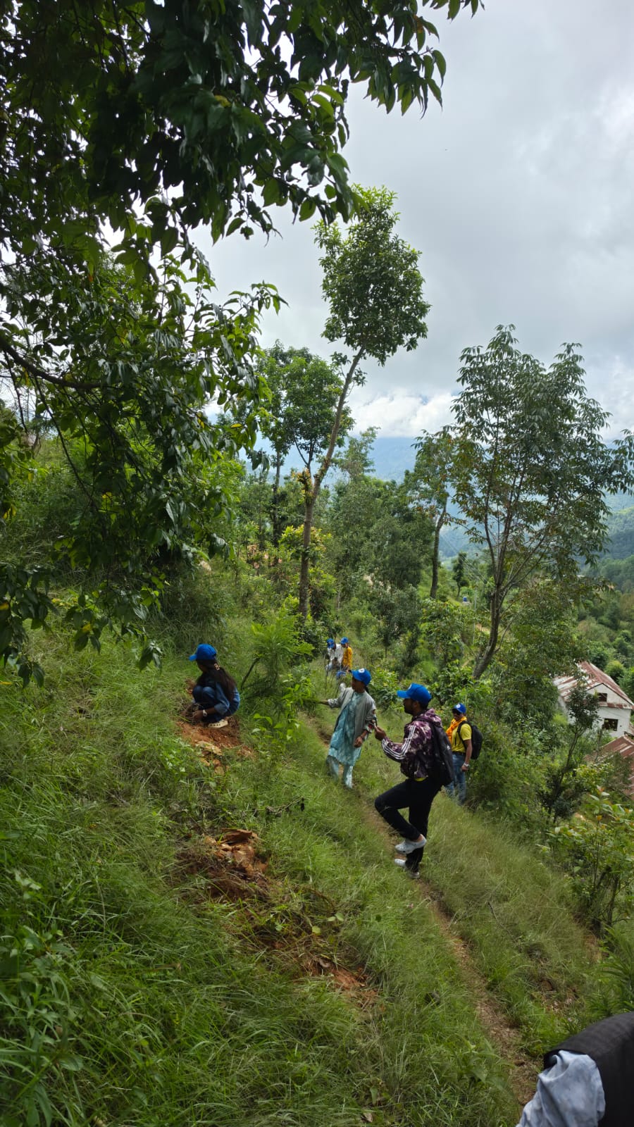 Tree Plantationat Laxmi Narayan Secondary School, Shyampani, Dapcha