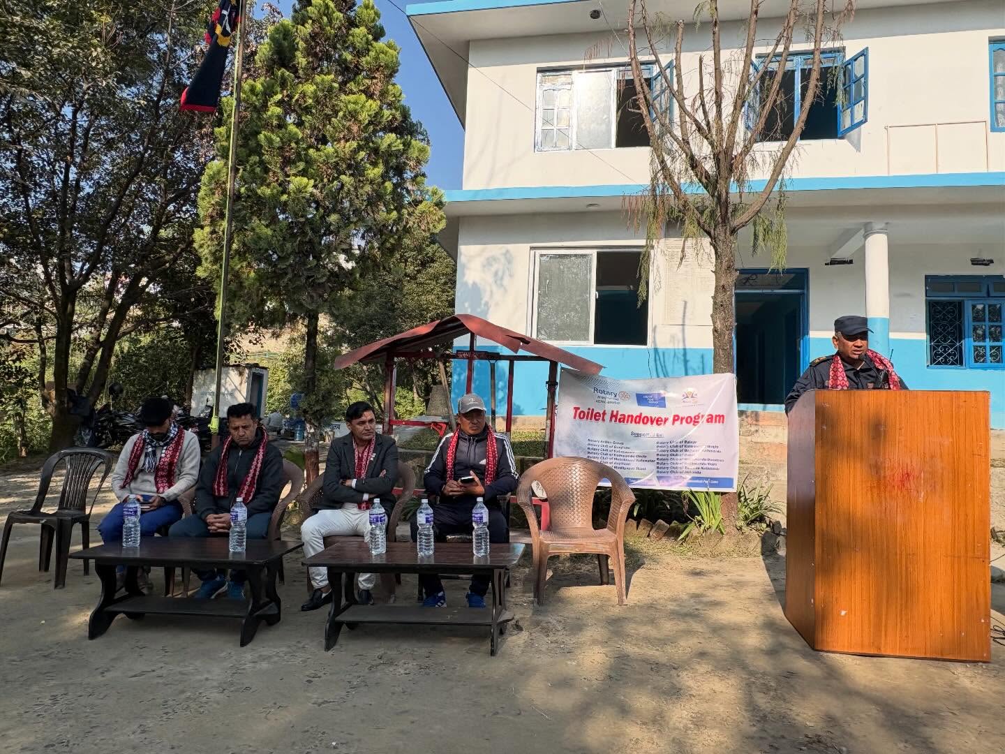 Establishment of Drinking water tank at Basundhara Police Station