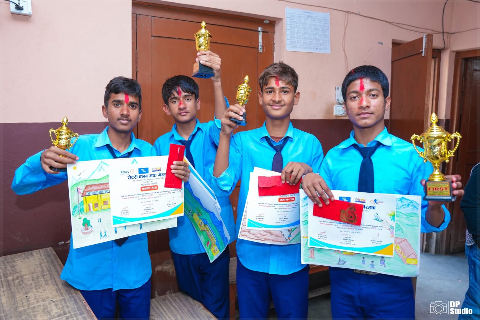 Basic Level Drawing Competition Program at Shree  Bahira Baal Secondary School, Bhairahawa.