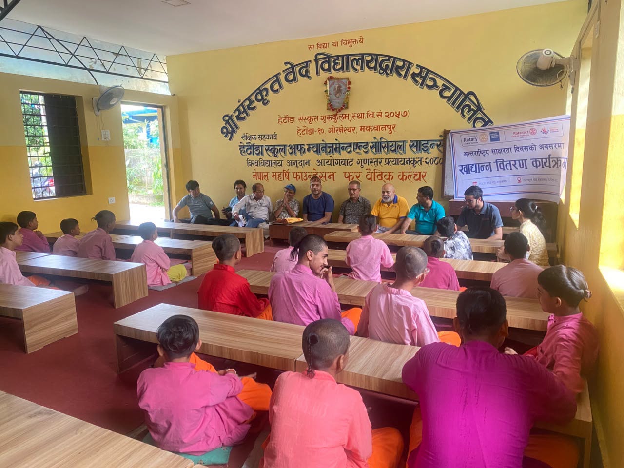 Grocery item Distribution on International Literacy Day